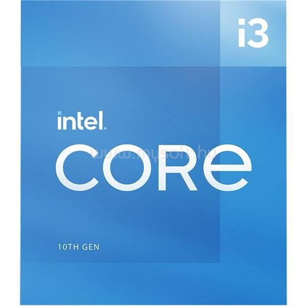 INTEL Core i3-10105F (4 Cores, 6M Cache,3.70  up to 4.40 GHz, FCLGA1200) Dobozos, hűtéssel, nincs VGA