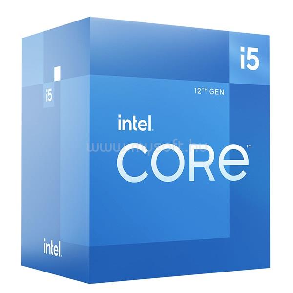 INTEL Core i5-12400 (6 Cores, 18M Cache, 2.50 up to 4.40 GHz, FCLGA1700) Dobozos, hűtéssel