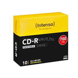 INTENSO CD-R 80 52x Printable Slim Case 10db/csomag (10-es címke) INTENSO_1801622 small