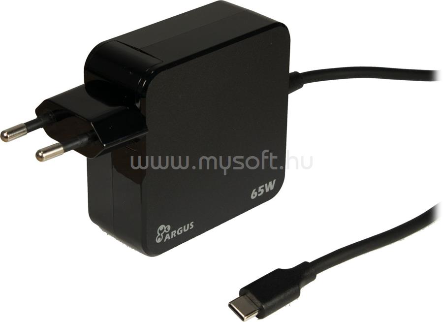 INTER-TECH Argus PD-2065 USB-C 65W PD Charger Black