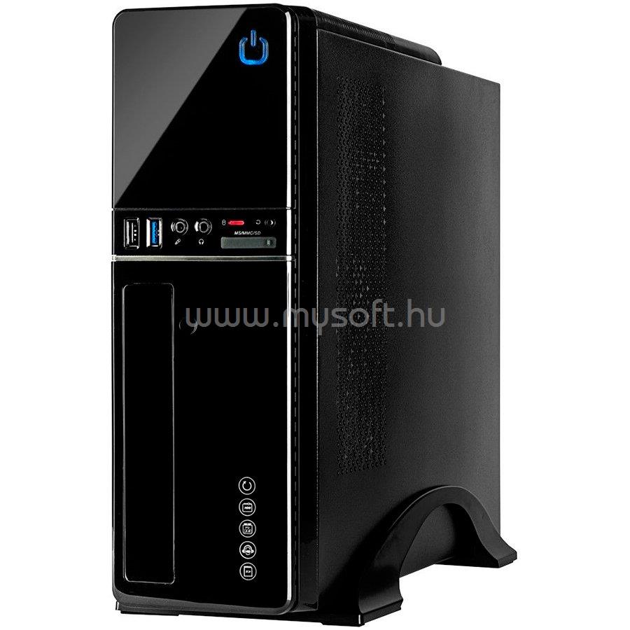 INTER-TECH IT-607 Desktop Fekete (Táp nélküli) mATX/Mini-ITX ház