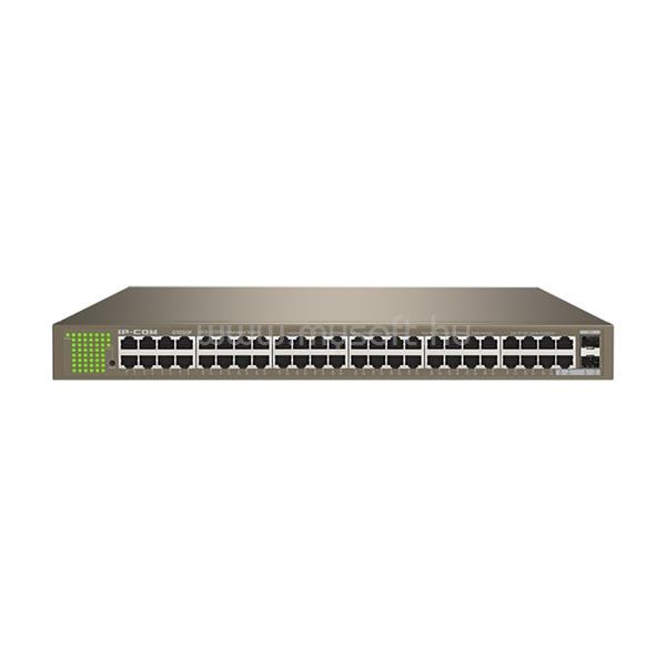 IP-COM Switch  - G1050F (48 port 1Gbps + 2 port 1Gbps SFP; 1U fém ház, rackbe szerelhető)