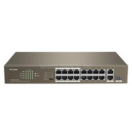 IP-COM Switch PoE - F1118P-16-150W (16x100Mbps + 2x1Gbps; 1x1Gbps SFP; 16 af/at PoE+ port; 130W) IP-COM_F1118P-16-150W small