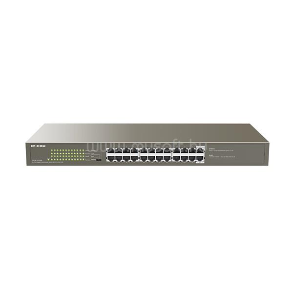 IP-COM Switch PoE - G1124P-24-250W (24x1Gbps; 24 af/at PoE+ port; 225W, Rackbe szerelhető)