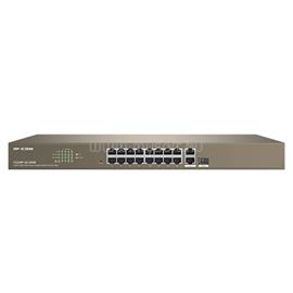 IP-COM Switch Vezérelhető PoE - F1218P-16-250W (16x100Mbps + 2x1Gbps; 1x1Gbps SFP; 16 af/at PoE+ port; 230W) IP-COM_F1218P-16-250W small