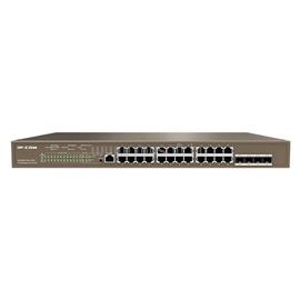 IP-COM Switch Vezérelhető PoE - G5328P-24-410W (L3; 24x1Gbps + 4xSFP port; 24 af/at PoE+ port; 370W; rack-mount) G5328P-24-410W small