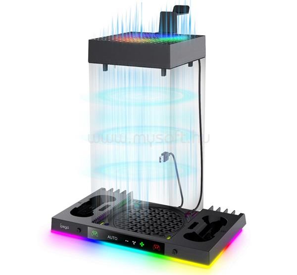 IPEGA IPEGA függőleges töltőállvány 2 kontroller egyidejű töltése, Xbox Series X kompatibilis, FEKETE