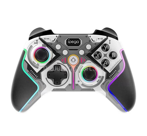 IPEGA vezeték nélküli kontroller v5.0, iOS/Android/PC/PS3/PS4/Nintendo Switch kompatibilis, SÖTÉTSZÜRKE