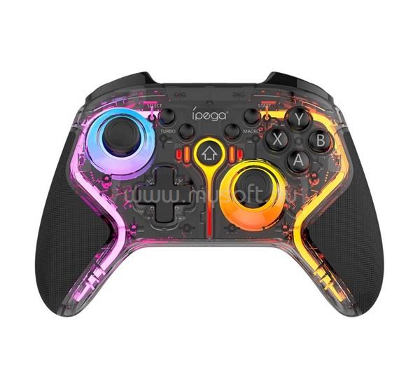 IPEGA vezeték nélküli kontroller v5.0, iOS/Android/PC/PS3/PS4/Nintendo Switch kompatibilis, FEKETE