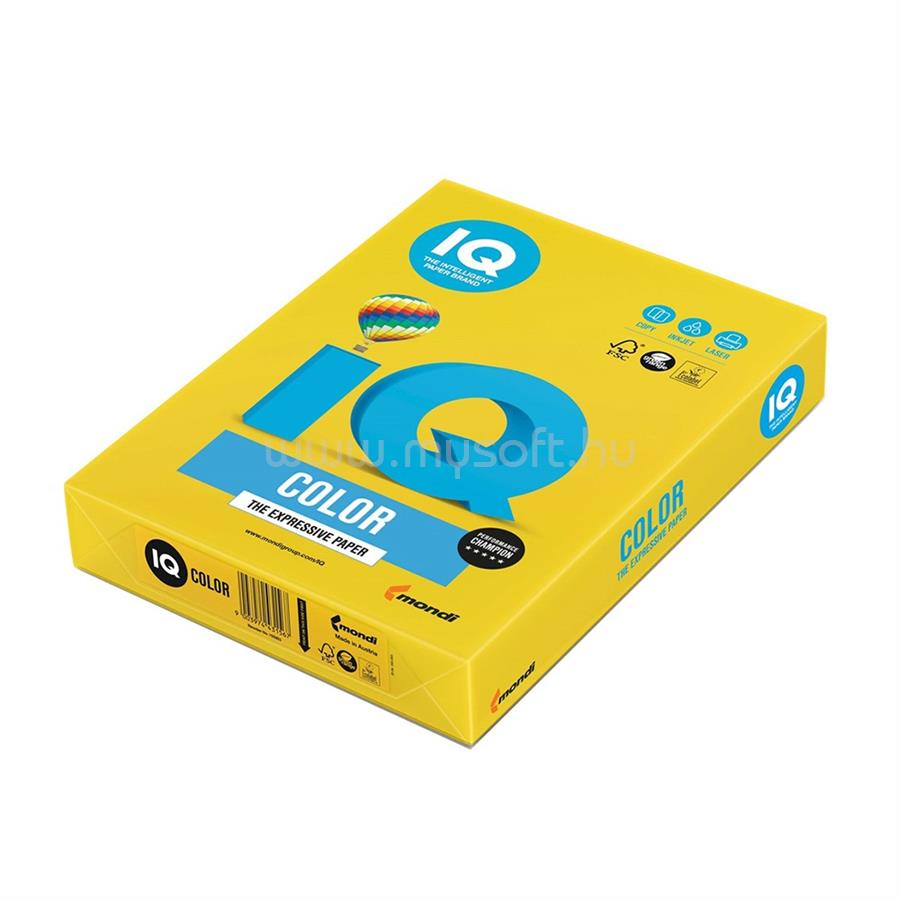IQ Másolópapír, színes, A3, 80g. IG50 500ív/csomag, intenzív mustár