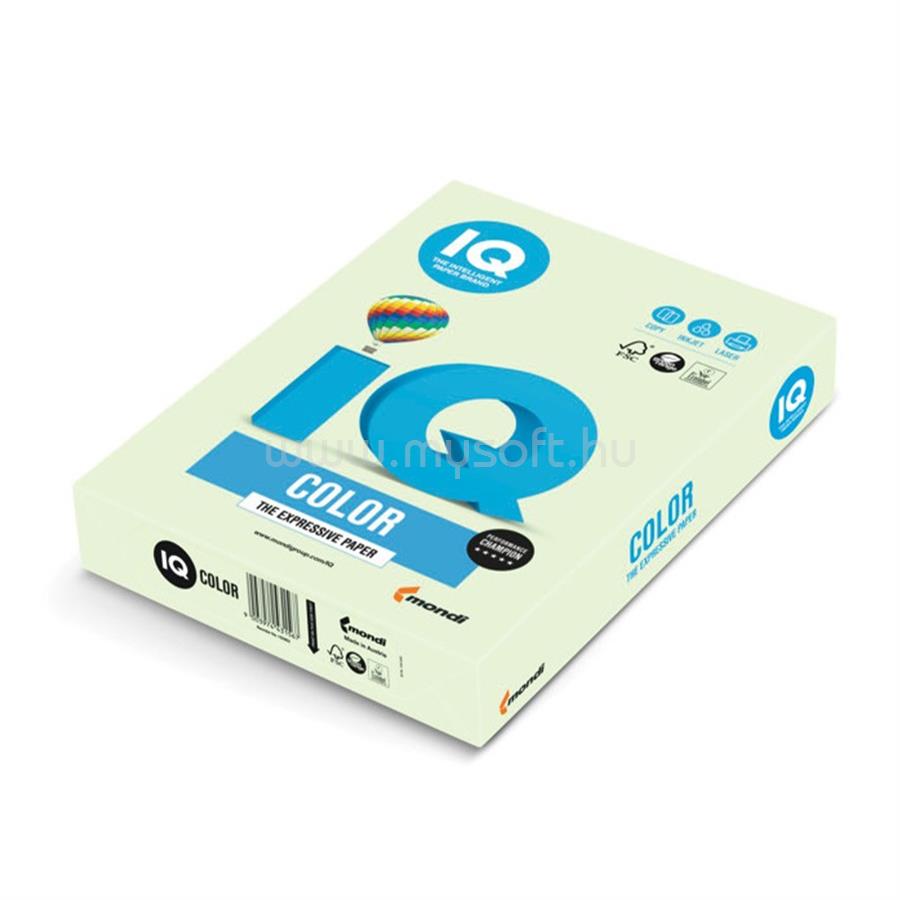 IQ Másolópapír, színes, A3, 80g. MG28 500ív/csomag, pasztell középzöld