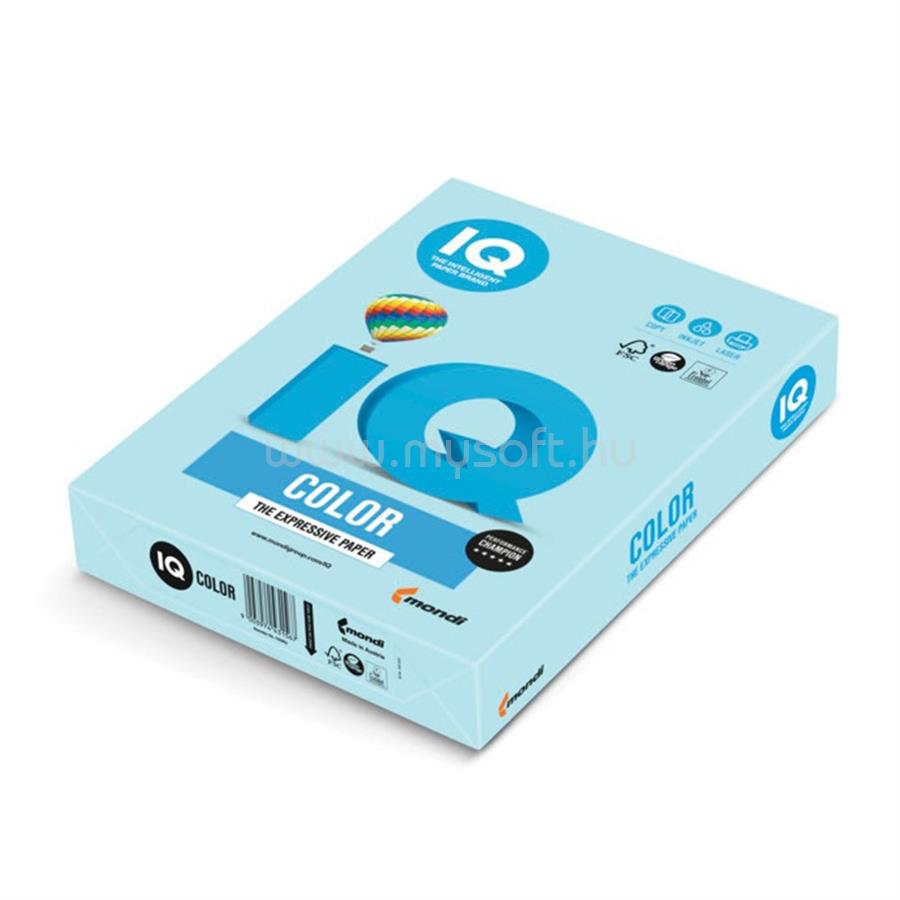 IQ Másolópapír, színes, A3, 80g. OBL70 500ív/csomag, pasztell jégkék