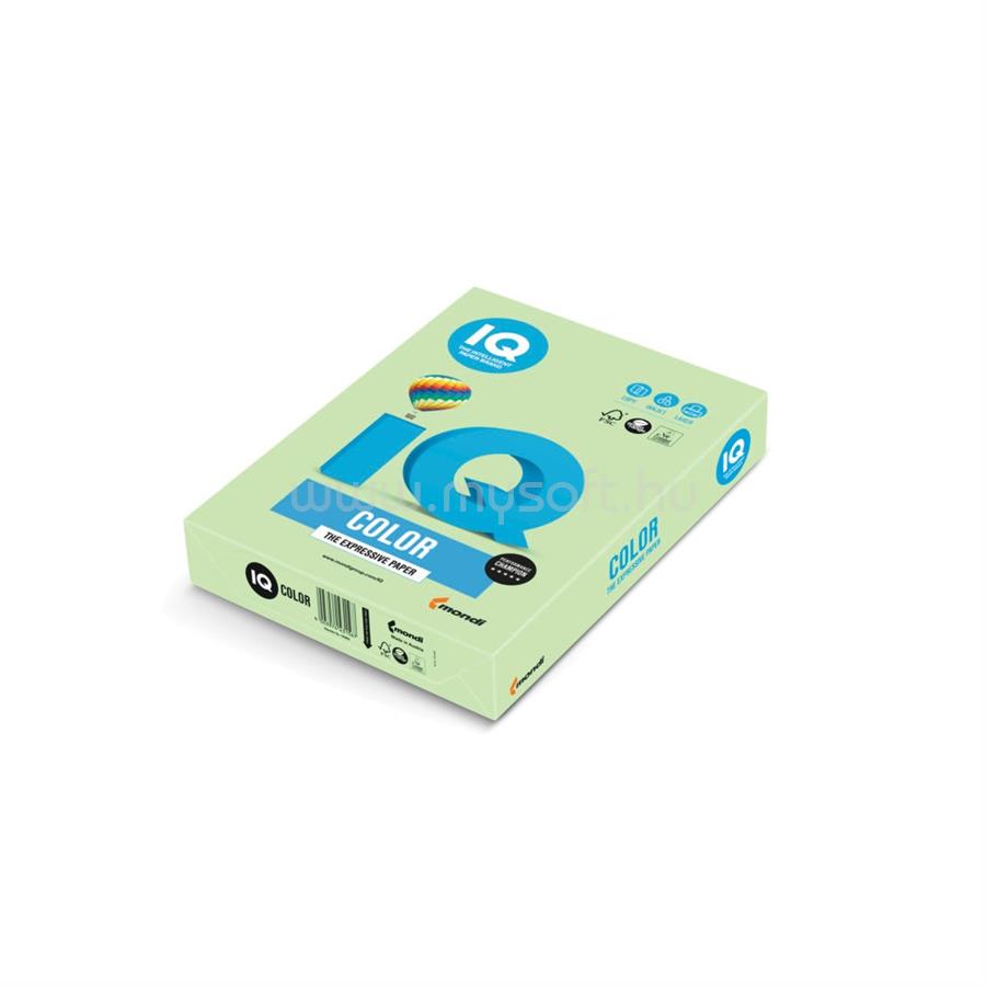 IQ Másolópapír, színes, A4, 160g. Color MG28 250ív/csomag, pasztel almazöld