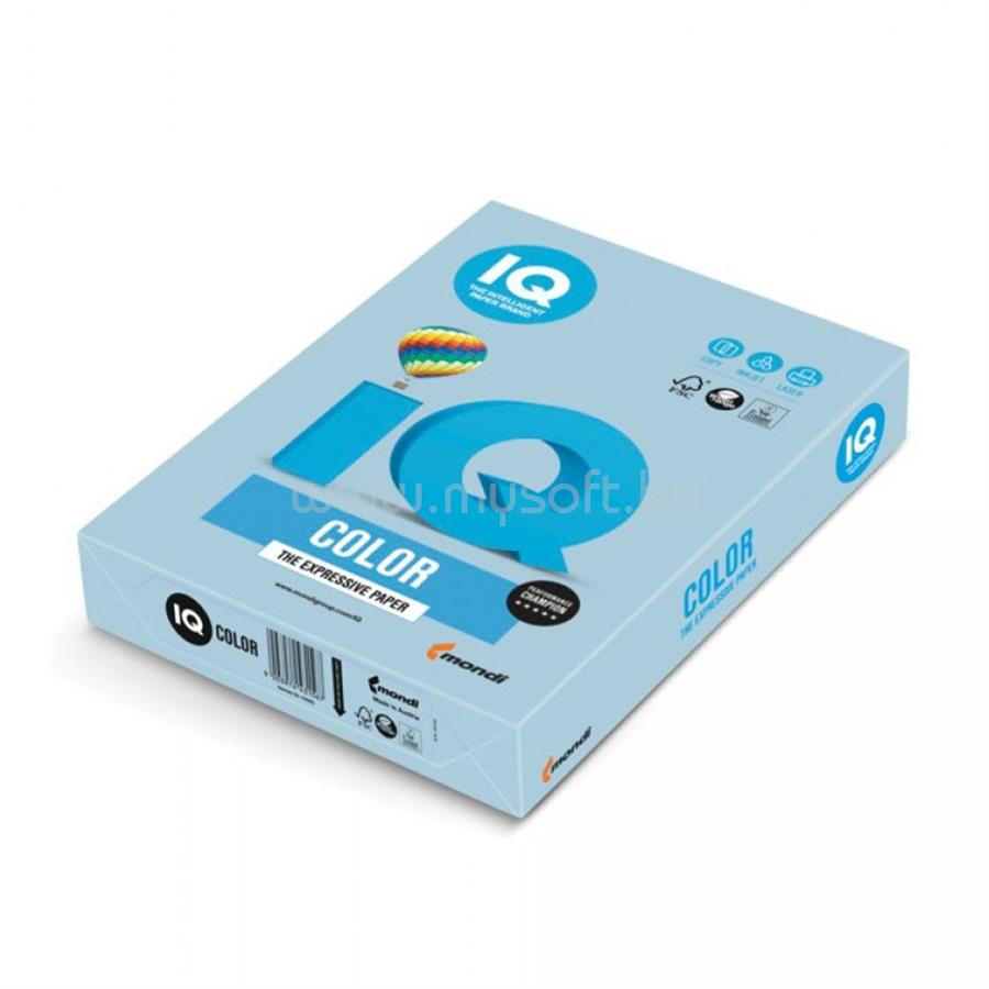 IQ Másolópapír, színes, A4, 160g. PBL29 250ív/csomag, pasztel kék
