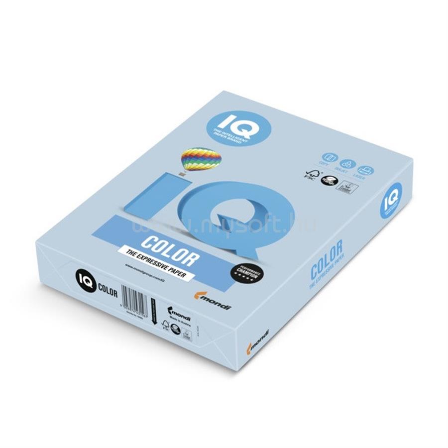 IQ Másolópapír, színes, A4, 80g. MB30 500ív/csomag, pasztell középkék