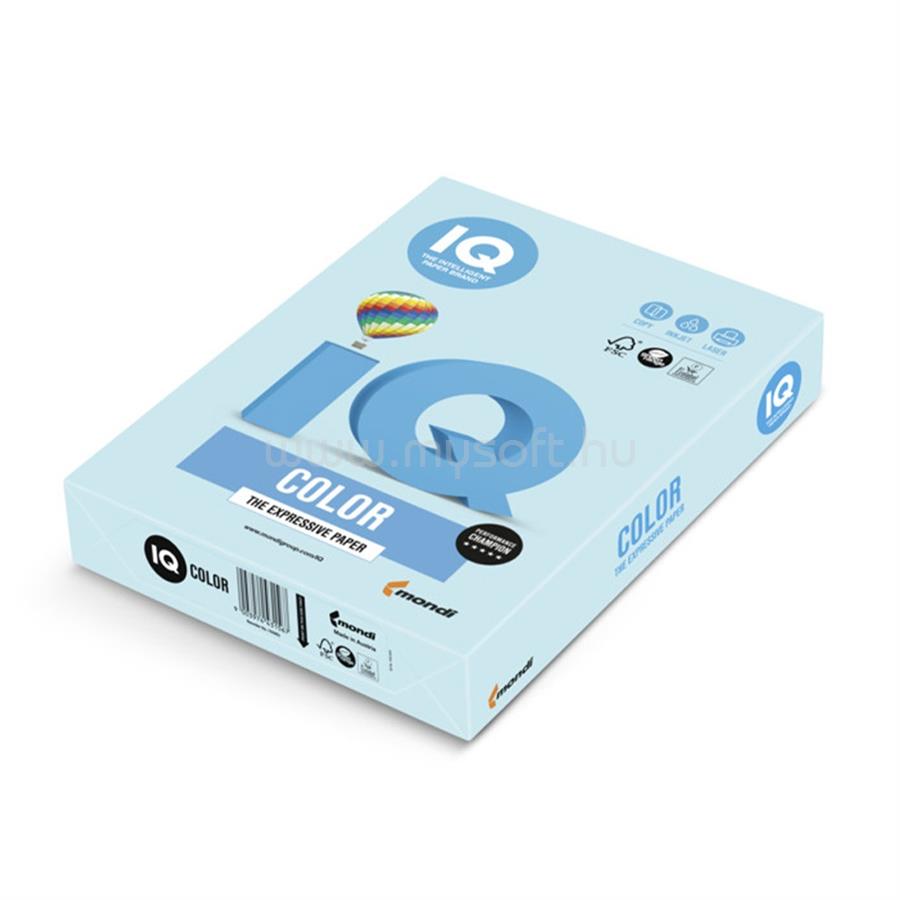 IQ Másolópapír, színes, A4, 80g. OBL70 500ív/csomag, pasztell jégkék