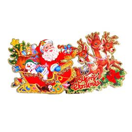 IRIS 3D Merry Christmas feliratú/32x17cm 2db karton dekoráció IRIS_022-12 small