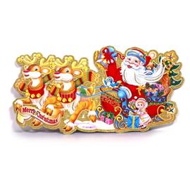 IRIS 3D Mikulás mintás/23x45cm 2db karton dekoráció IRIS_022-17 small