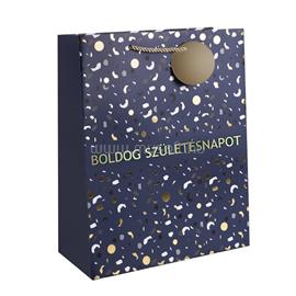 IRIS boldog születésnapot kék/arany bs papírtasak matt 18*23 cm IRIS_370361 small