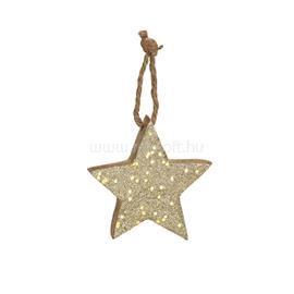 IRIS Csillag 8x8x1cm fa lógatható dísz IRIS_301791 small