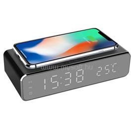 IRIS DC-120-B-Qi 15W Qi vezeték nélküli töltővel, hőmérséklet kijelzéssel, ébresztő funkcióval fekete digitális óra IRIS_IRIS_DC-120-B-QI small