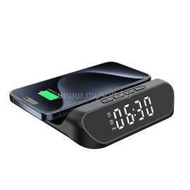 IRIS DC-130-B-Qi 15W Qi vezeték nélküli töltővel, ébresztő funkcióval fekete digitális óra IRIS_IRIS_DC-130-B-QI small