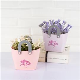 IRIS E5534 dekoráció művirággal táskában 11,5x14cm IRIS_E5534 small