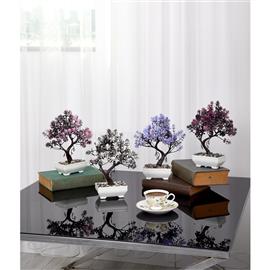 IRIS E5635 dekoráció művirággal cserépben 18x24cm IRIS_E5635 small