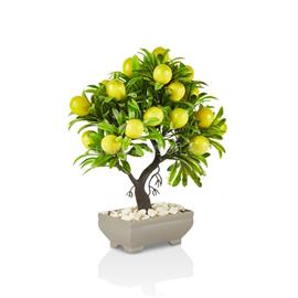 IRIS E5638 citromfa dekoráció művirággal cserépben 18x24cm IRIS_E5638 small