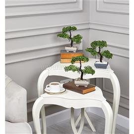 IRIS E5660 BONSAI dekoráció művirággal cserépben 10x22cm IRIS_E5660 small