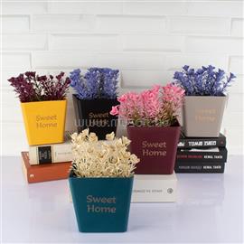 IRIS E5661 SWEET HOME dekoráció művirággal cserépben 10x16cm IRIS_E5661 small