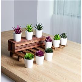 IRIS E5675 dekoráció művirággal cserépben 6x9cm IRIS_E5675 small