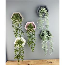 IRIS E5798 hatszögletű fali dekoráció művirággal 13x26cm IRIS_E5798 small