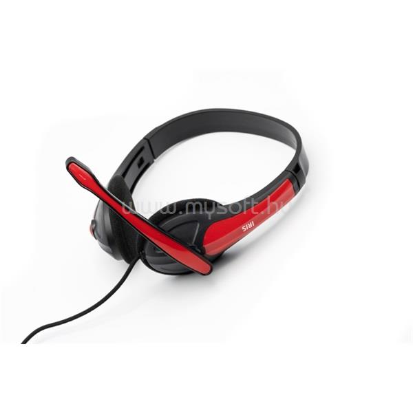 IRIS F-25 vezetékes headset (piros)