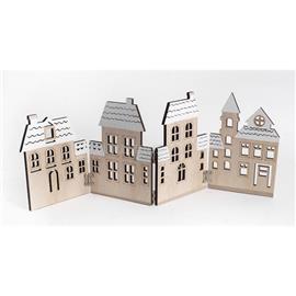 IRIS fa házsor összecsukható natúr/fehér 39 cm IRIS_060884 small