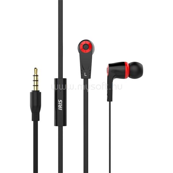 IRIS G-13 mikrofonos fülhallgató (fekete)