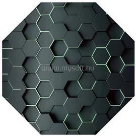 IRIS GAMER 3D HEXAGON  118x118cm, 2mm vastag, hatszög mintás szögletes padlóvédő székalátét IRIS_MAT_3D_120_HEX small