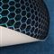 IRIS GAMER BLUE HEXAGON 120cm átmérőjű, 2mm vastag, hatszög mintás kerek padlóvédő székalátét IRIS_MAT_BLUE_120_HEX small