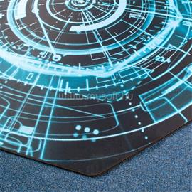 IRIS GAMER ELECTRIC  118x118cm, 3mm vastag, szögletes padlóvédő székalátét IRIS_MAT_GAMNER_ELECTRIC_118X118 small