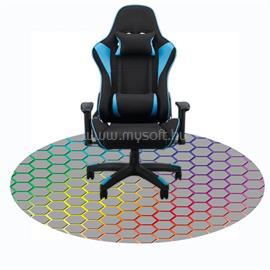 IRIS GAMER RAINBOW HEXAGON 120cm átmérőjű, 2mm vastag, hatszög mintás kerek padlóvédő székalátét IRIS_MAT_RAINBOW_120_HEX small