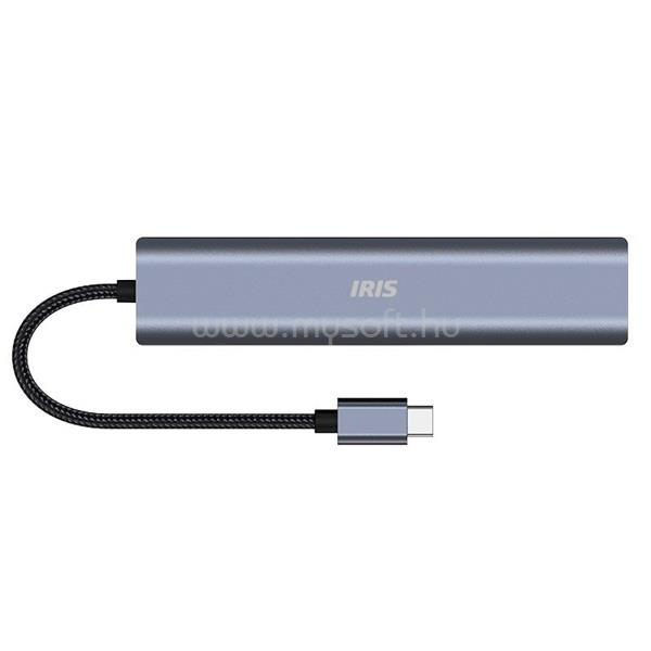 IRIS IH6-22 6in1 (3xUSB/1xLAN/1xHDMI/1xDP-USB-C 100W) dokkoló