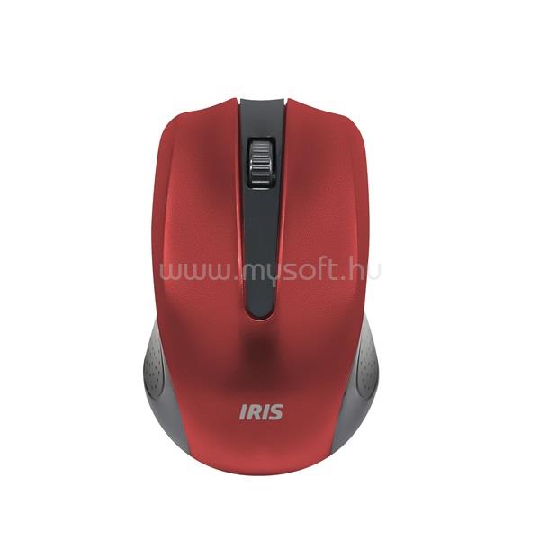 IRIS IOM861-W-R vezeték nélküli egér (piros)