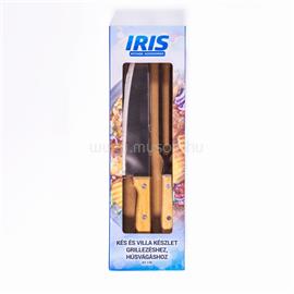 IRIS KT-179 kés és villa készlet grillezéshez, húsvágáshoz IRIS_KT-179 small