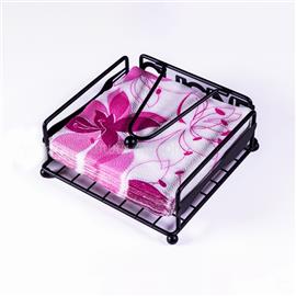 IRIS KT-211 CUISINE fémrácsos szalvétatartó 18cmx18cmx7cm IRIS_KT-211 small