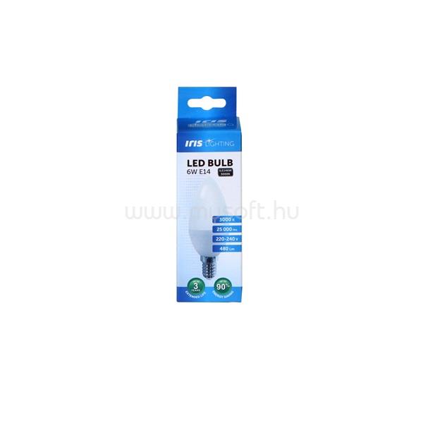 IRIS Lighting E14 C37 6W/3000K/540lm gyertya LED fényforrás