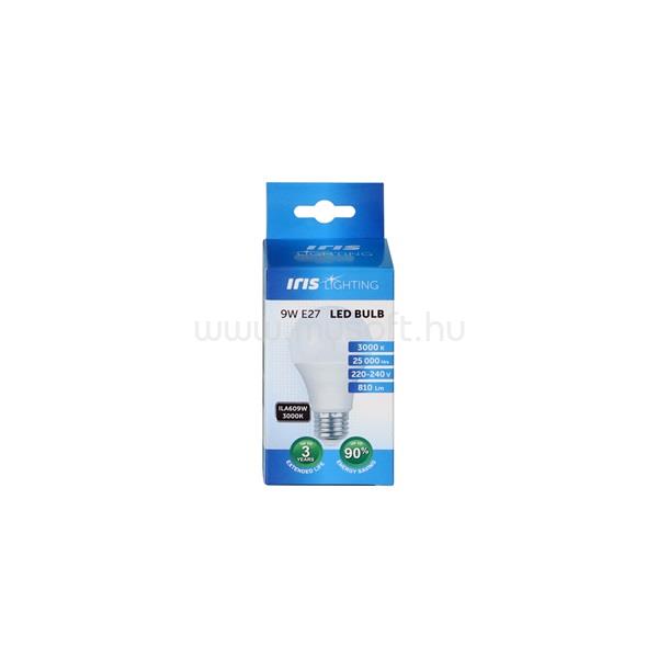 IRIS Lighting E27 A60 9W/3000K/810lm LED fényforrás