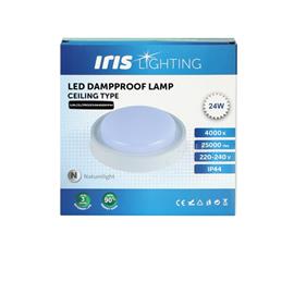 IRIS Lighting ML-CELCPROOF 24W/4000K/2200lm IP44 fehér LED mennyezeti lámpa IRIS_ILMLCELCPROOF24W4000KIP44 small