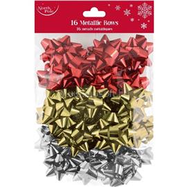 IRIS Masni, ajándék csomagoláshoz,fényes, vegyes színekben (arany, ezüst, piros ) 16 db/ csomag IRIS_X-34337-BC small