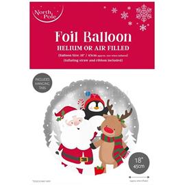 IRIS Mikulás/Télapó és barátai léggömb, fólia, 18cm átmérő IRIS_X-31625-BC small