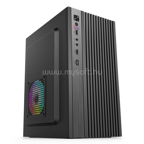 IRIS Q2515 fekete (táp nélküli) mATX számítógépház